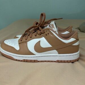 nike low tanish pink dunks